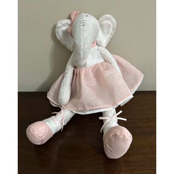 Baby Ganz Elephant Pink Ballerina Tutu Plush Stuffed Animal 13” - Picture 7 of 12